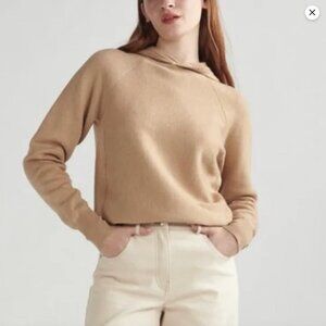 Thakoon Merino Hoodie Sweater Beige